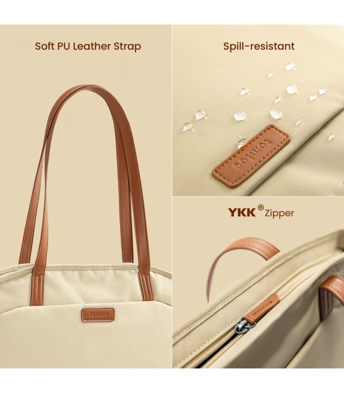 tomtoc Lady A53 (16") Tote Bag, Beige
