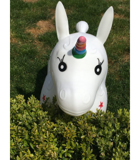 Happy Hopperz - White Unicorn
