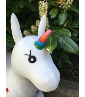Happy Hopperz - White Unicorn