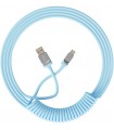 Akko Coiled Aviator Cable Blue