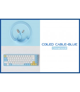 Akko Coiled Aviator Cable Blue