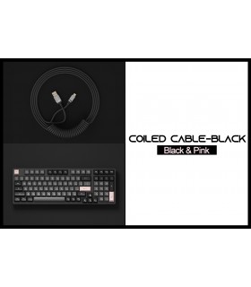 Akko Coiled Aviator Cable Black