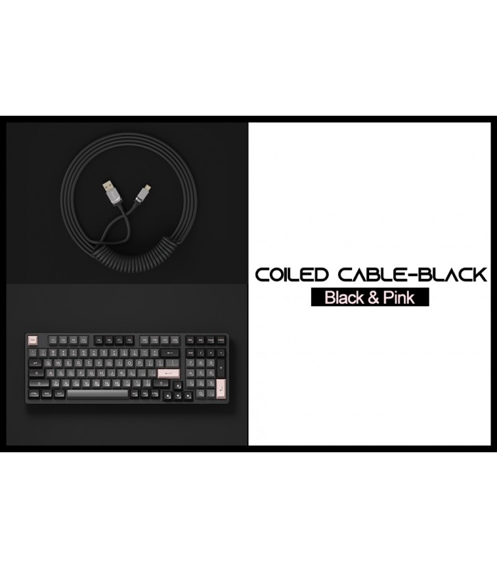 Akko Coiled Aviator Cable Black