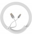 Akko Coiled Aviator Cable White