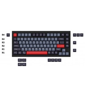 Keychron K2/Q1 PBT Dolch Red Keycaps Set (US)
