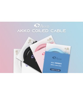 Akko Coiled Aviator Cable Black