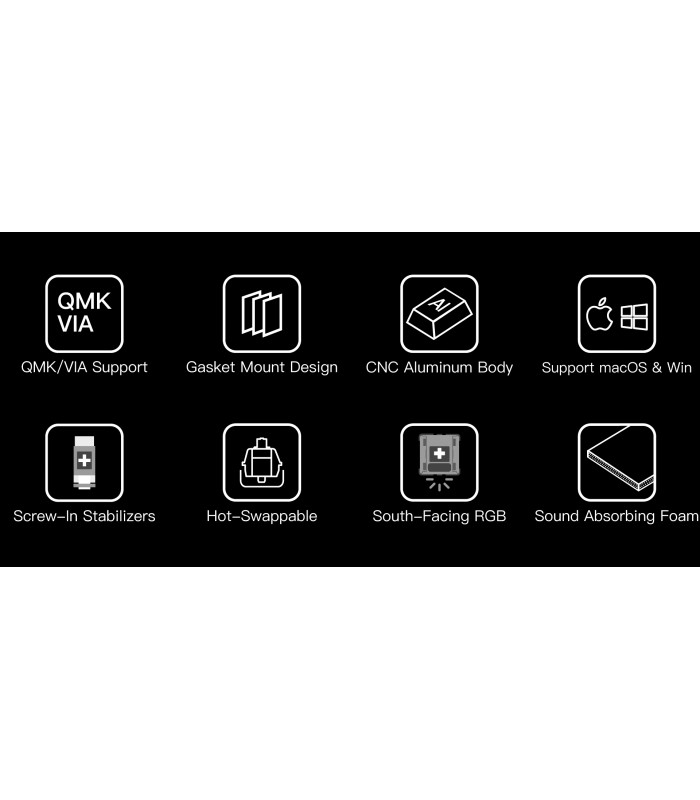 Keychron Q1 Grey QMK Hot-Swap Brown Switch (US)