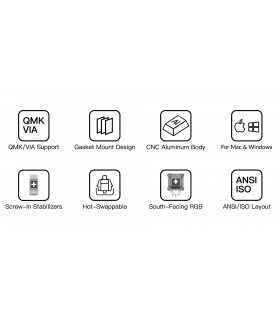 Keychron Q2 Black QMK Red Switch (US) w/Knob