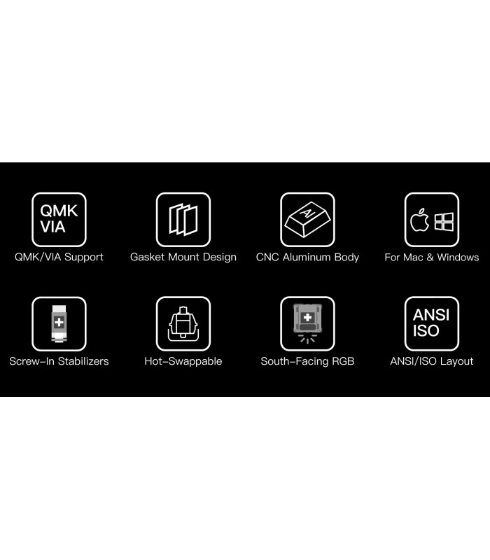 Keychron Q2 Black QMK Blue Switch (US) w/Knob