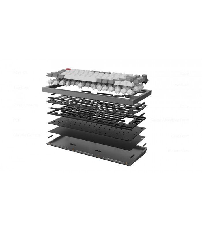 Keychron Q1 QMK Barebone ISO Navy Blue w/Knob