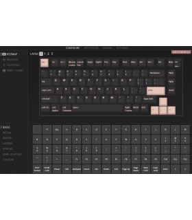 Keychron Q1 QMK  Barebone ISO Space Grey w/Knob 