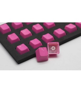 Tai-Hao 18-Key Rubber Keycap Set Neon Pink