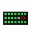 Tai-Hao 18-Key Rubber Keycap Set Neon Green