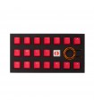 Tai-Hao 18-Key Rubber Keycap Set Red