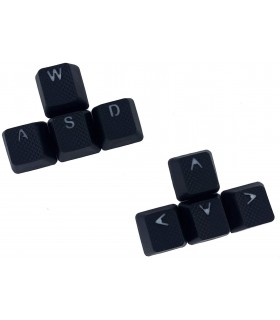 Tai-Hao 8-Key Rubber Keycap Set Black