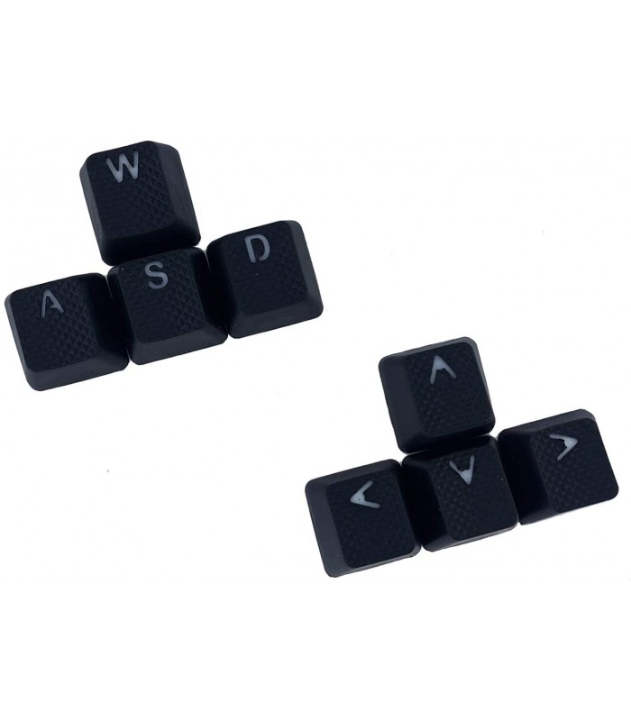 Tai-Hao 8-Key Rubber Keycap Set Black
