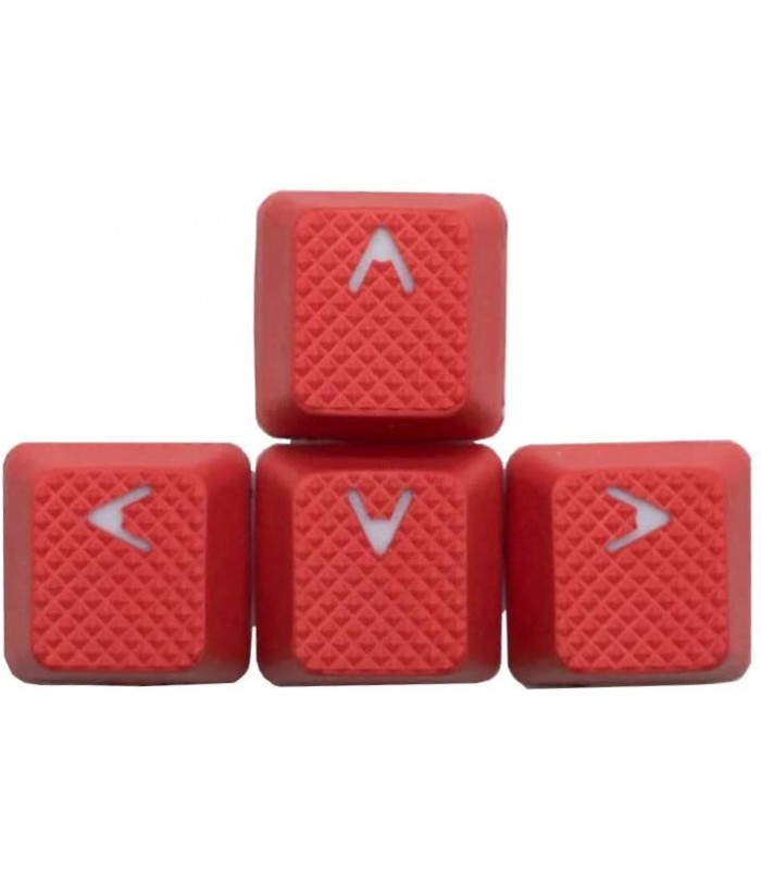 Tai-Hao 8-Key Rubber Keycap Set Red