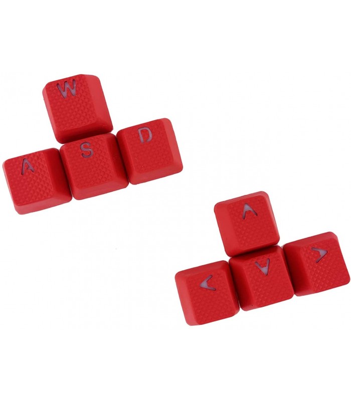 Tai-Hao 8-Key Rubber Keycap Set Red