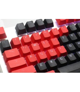Tai-Hao 18-Key Rubber Keycap Set Red