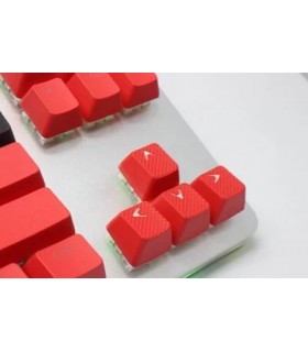 Tai-Hao 18-Key Rubber Keycap Set Red