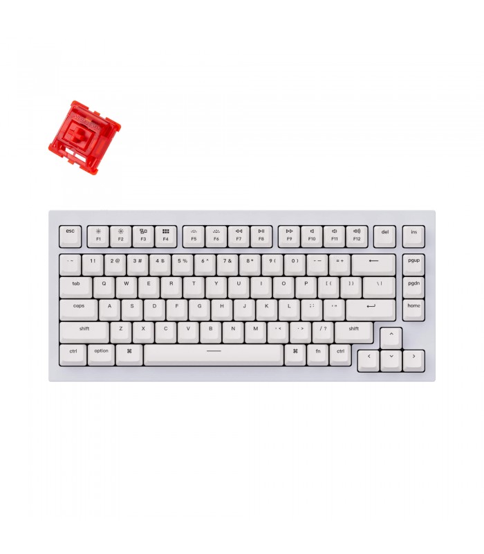 Keychron Q1 White QMK Hot-Swap Red Switch (US)