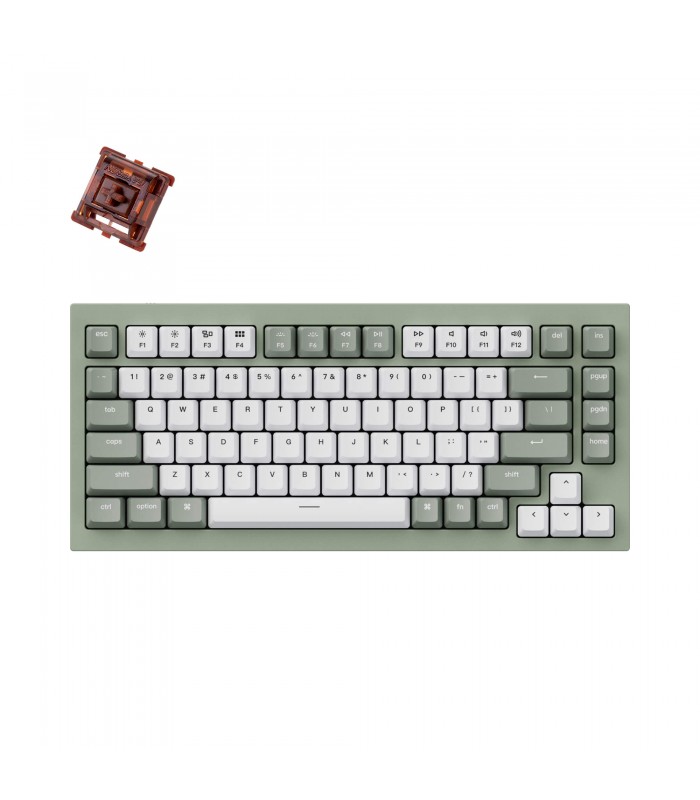 Keychron Q1 Green QMK Hot-Swap Brown Switch (US)