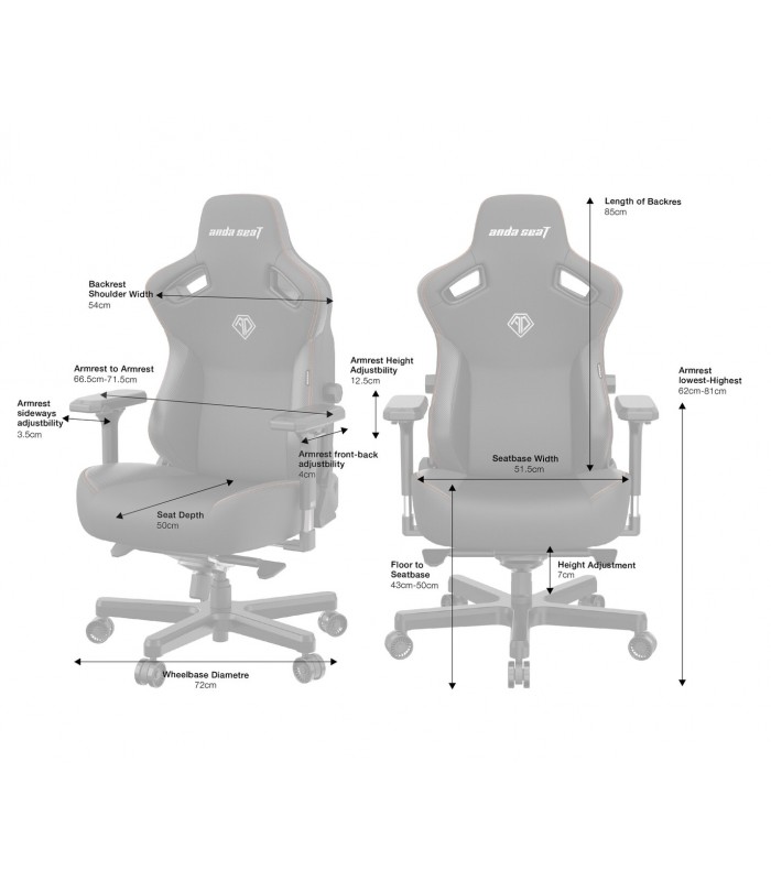 Anda Seat Kaiser Series 3 L Grey