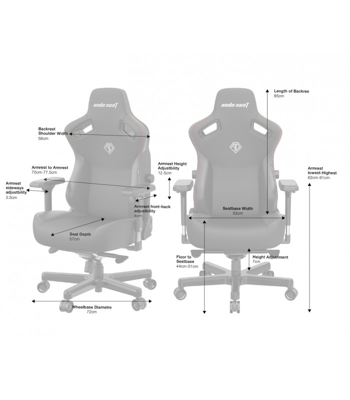Anda Seat Kaiser Series 3 XL Grey
