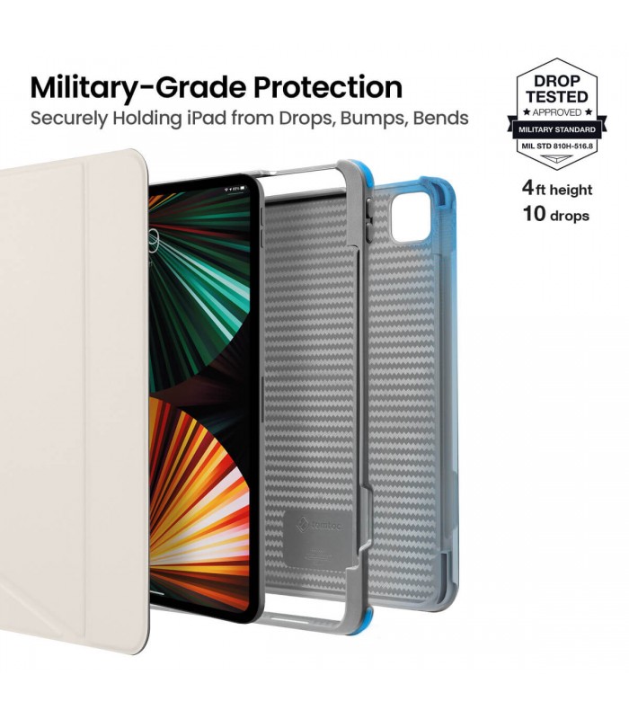 tomtoc B02 (10.9") Vertical Tablet Case, White