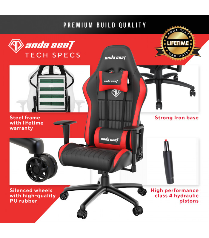 Anda Seat Jungle Black & Red