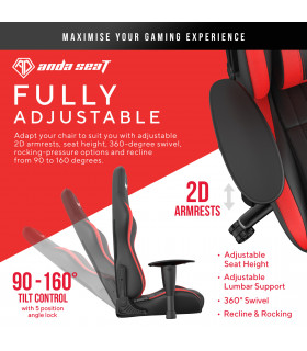 Anda Seat Jungle Black & Red