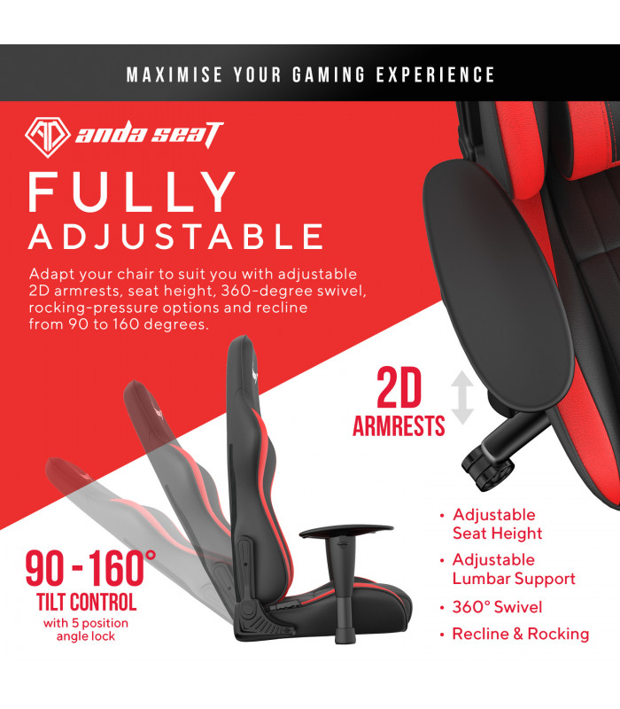 Anda Seat Jungle Black & Red