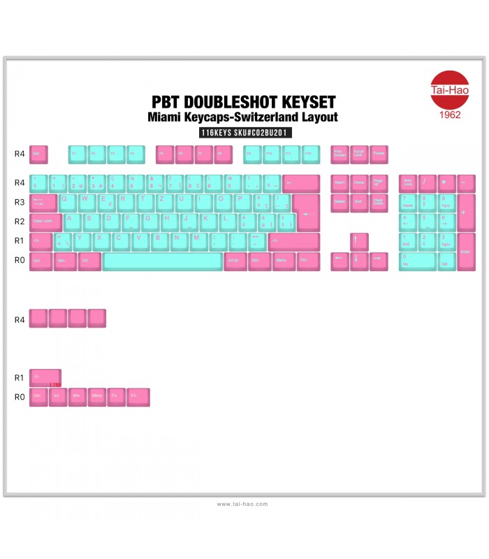 Tai-Hao PBT Miami Lights 116 Keys (ISO-CH)