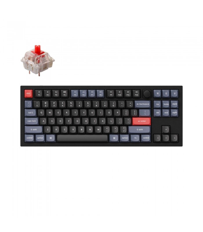 Keychron Q3 Black QMK Red Switch (US) w/Knob