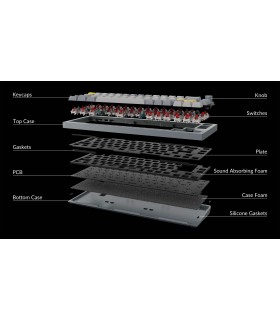 Keychron Q2 QMK Barebone ISO Carbon Black w/Knob