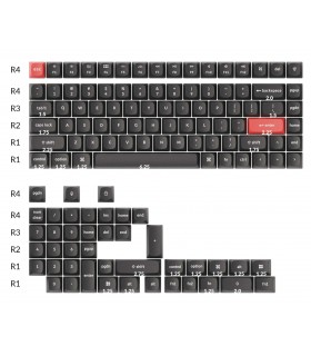 Keychron PBT OSA Full Set Keycap Set Dark Black