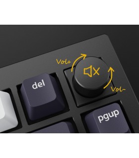 Keychron Q1 QMK Barebone ISO Carbon Black w/Knob 