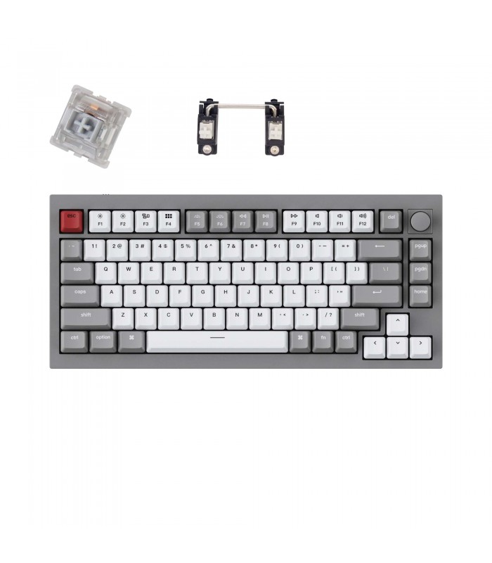 Keychron Q1 Grey QMK Silver Switch (US) w/Knob