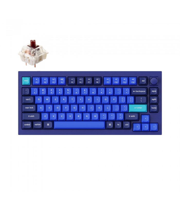 Keychron Q1 Blue QMK Brown Switch (US) w/Knob