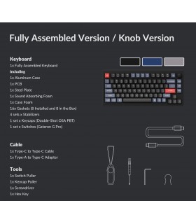 Keychron Q1 Blue QMK Red Switch (US) w/Knob