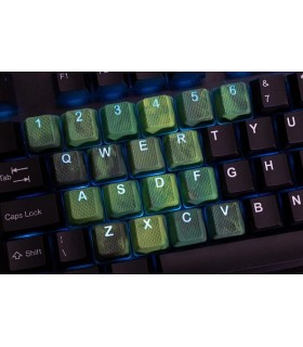 Tai-Hao 23-Key Rubber Keycap Set Green Camo