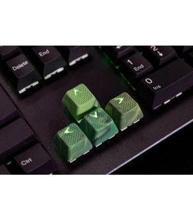 Tai-Hao 23-Key Rubber Keycap Set Green Camo
