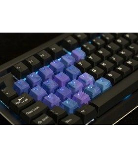 Tai-Hao 23-Key Rubber Keycap Set Purple&Blue Camo