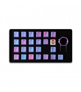 Tai-Hao 23-Key Rubber Keycap Set Pink & Blue Camo