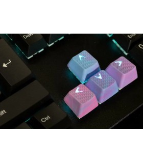 Tai-Hao 23-Key Rubber Keycap Set Pink & Blue Camo