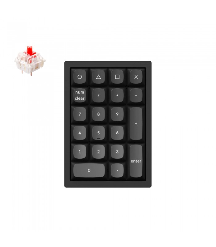Keychron Q0 Black QMK Red Switch Number Pad 