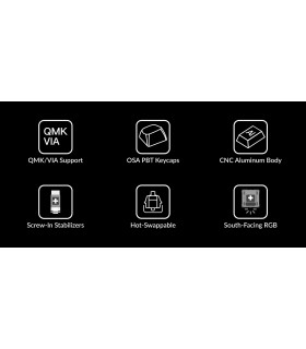 Keychron Q0 Black QMK Red Switch Number Pad 