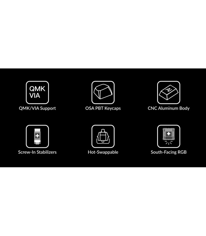 Keychron Q0 Black QMK Red Switch Number Pad 