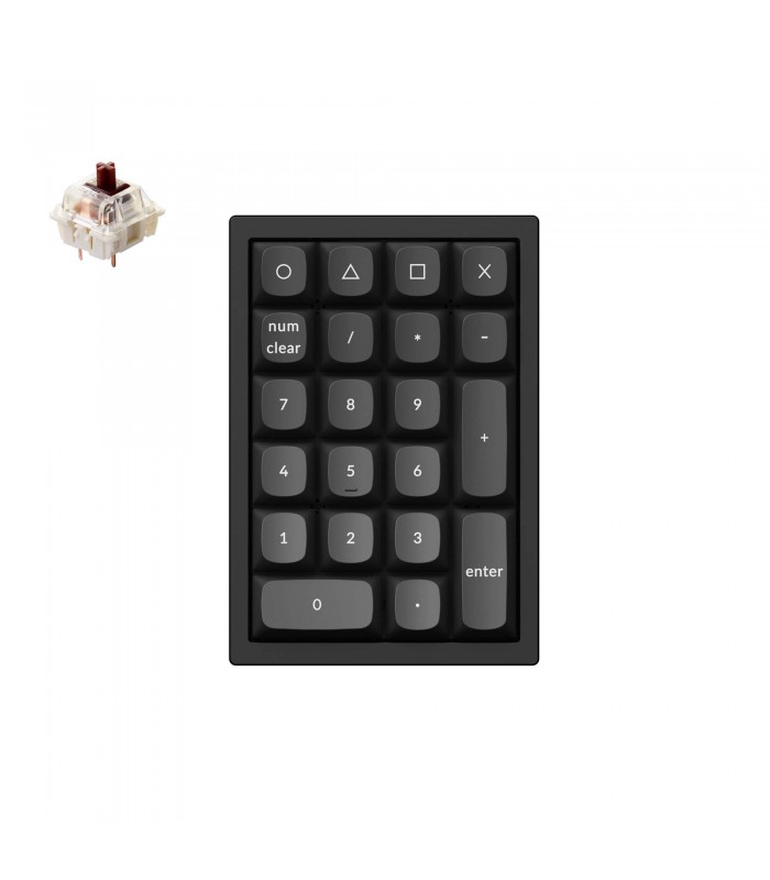 Keychron Q0 Black QMK Brown Switch Number Pad 