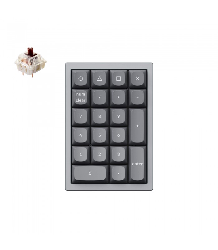 Keychron Q0 Grey QMK Brown Switch Number Pad 